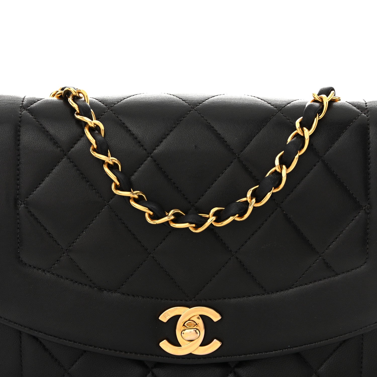 Chanel Lambskin Quilted Small Single Flap Black 9 of 12