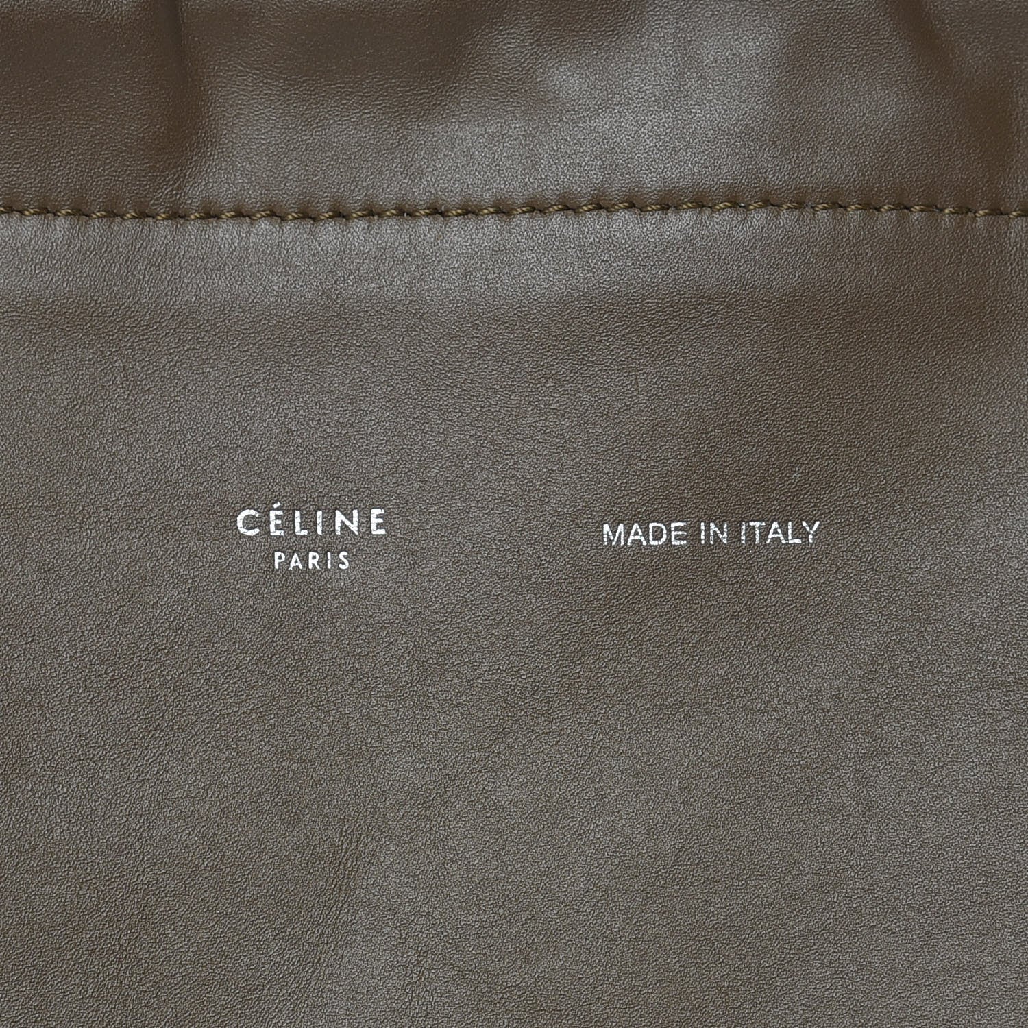 Celine Smooth Calfskin Small Coulisse Cabas Moss Green 8 of 10