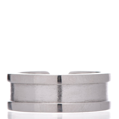 Cartier 18K White Gold Diamond 6.5mm Logo De Ring 48 4.5 3 of 5