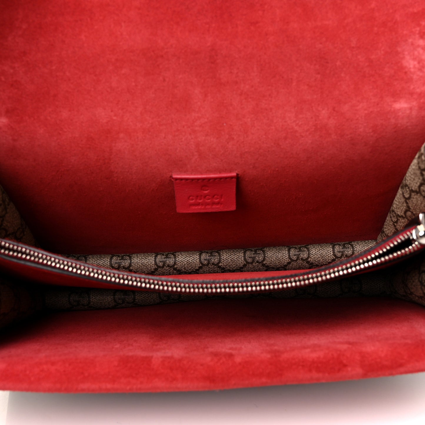 GG Supreme Monogram Small Dionysus Shoulder Bag Red