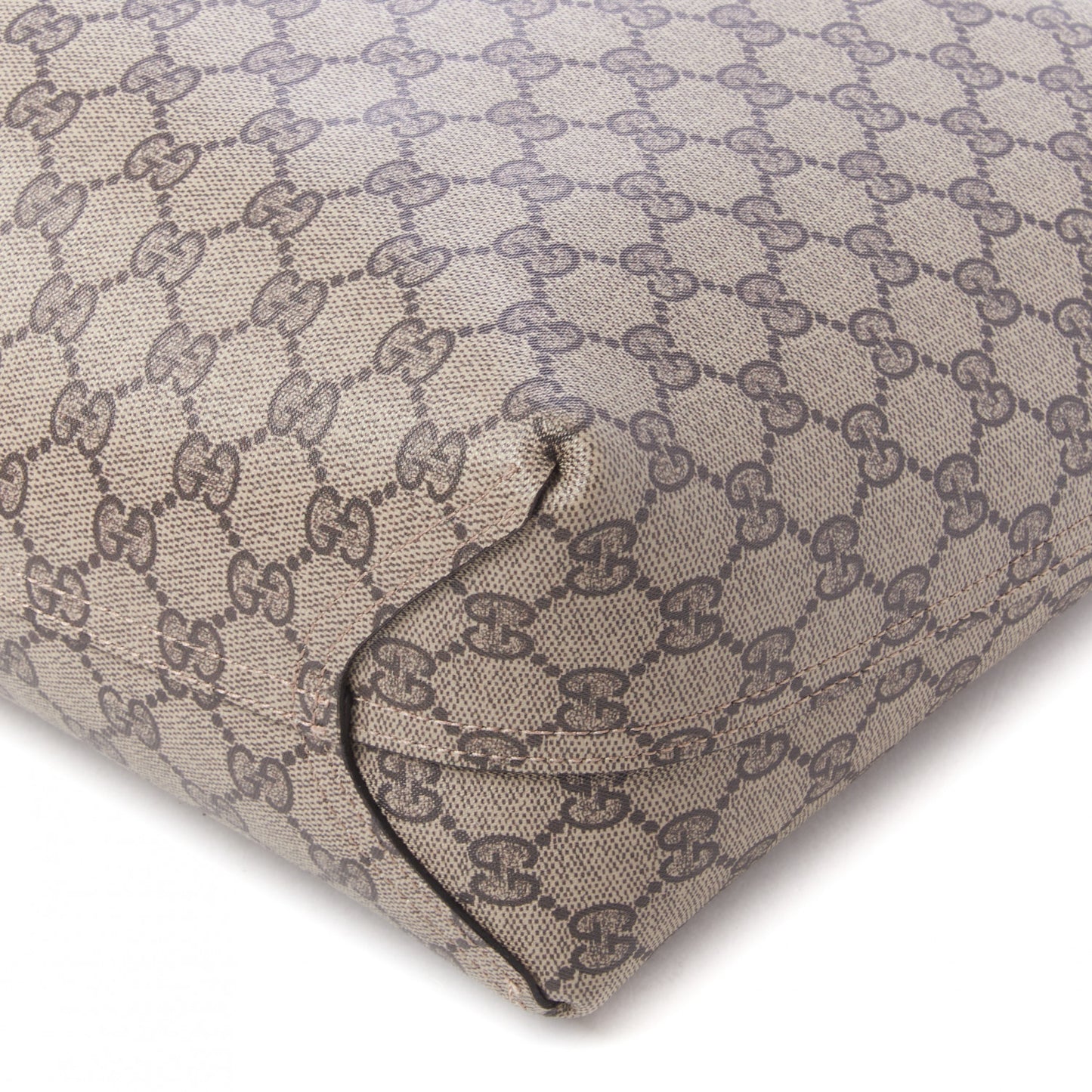 GG Supreme Monogram Medium Reversible Tote Beige Tobasco