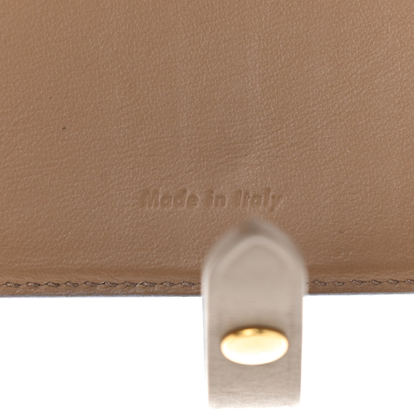 Grained Calfskin Medium Multifunction Strap Wallet Porcelain