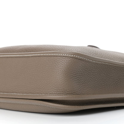 Hermes Taurillon Clemence Evelyne III PM Etoupe 9 of 10