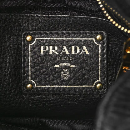 Prada Vitello Daino Tote Black 5 of 10