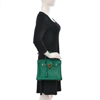 Hermes Swift Birkin 25 Vert Vertigo 2 of 10