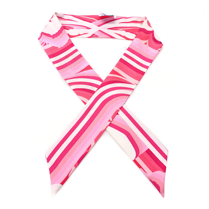 Hermes Silk Brides De Gala Shadow Twilly Rose White Fuchsia 1 of 4