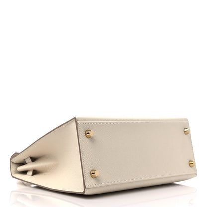 Hermes Epsom Kelly Sellier 25 Craie 5 of 11