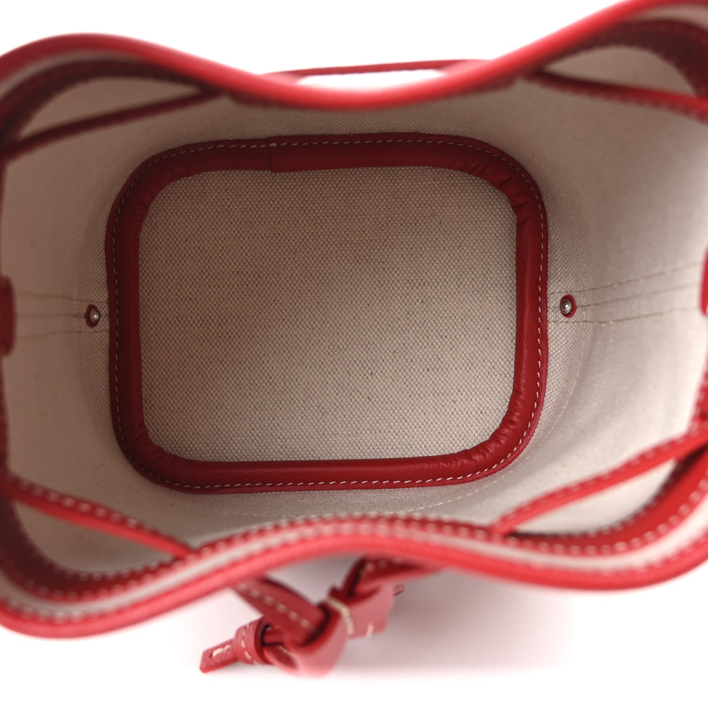 Goyardine Petit Flot Mini Bucket Bag Red
