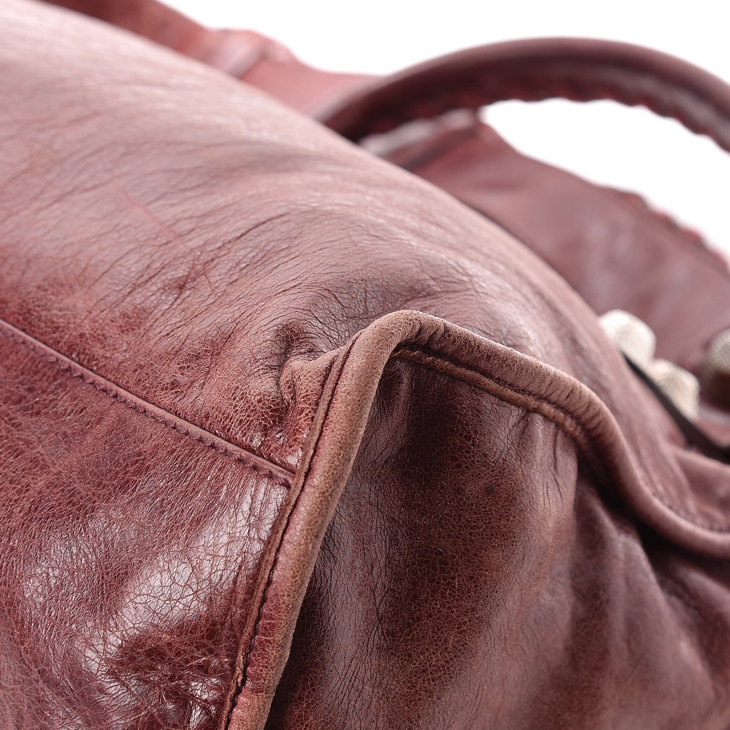 Agneau Giant 21 Silver Hardware City Dark Wine