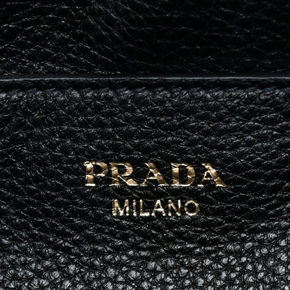 Prada Vitello Phenix Crossbody Bag Black 6 of 11