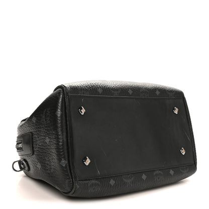 MCM Visetos Heritage Medium Boston Bag Black 4 of 10
