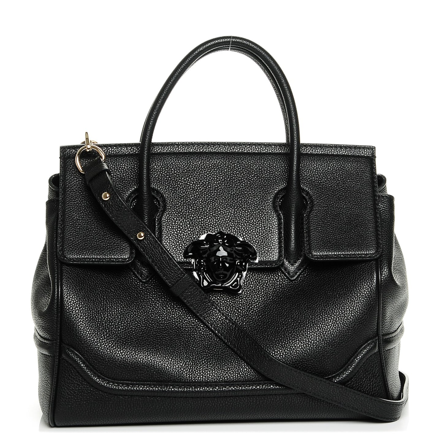 Calfskin Large Palazzo Empire Bag Black
