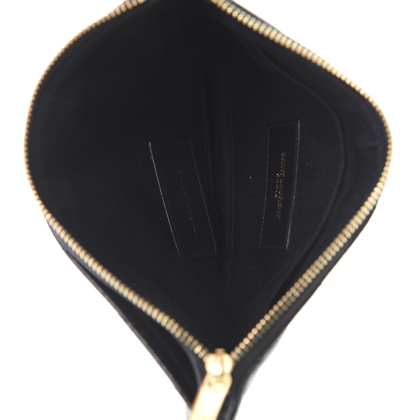 Grain De Poudre Chevron Monogram Bill Pouch Black