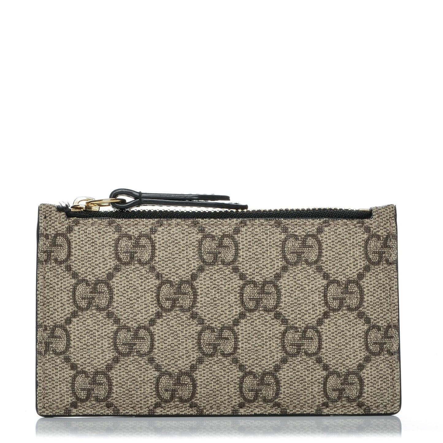 GG Supreme Monogram Coin Case Card Holder Black