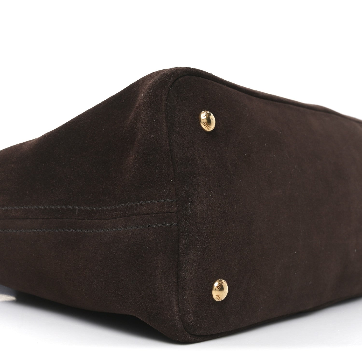Miu Miu Camoscio Large Aventure Bag Moro 8 of 9
