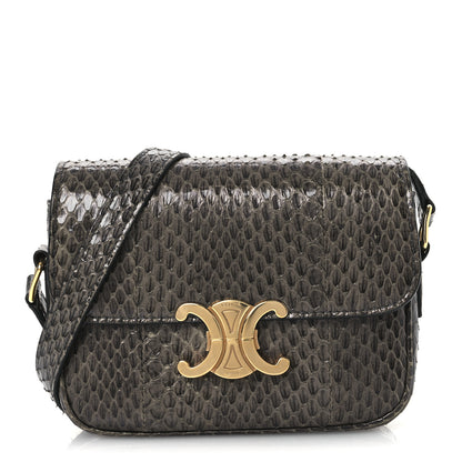Celine Watersnake Teen Triomphe Grey 9 of 12