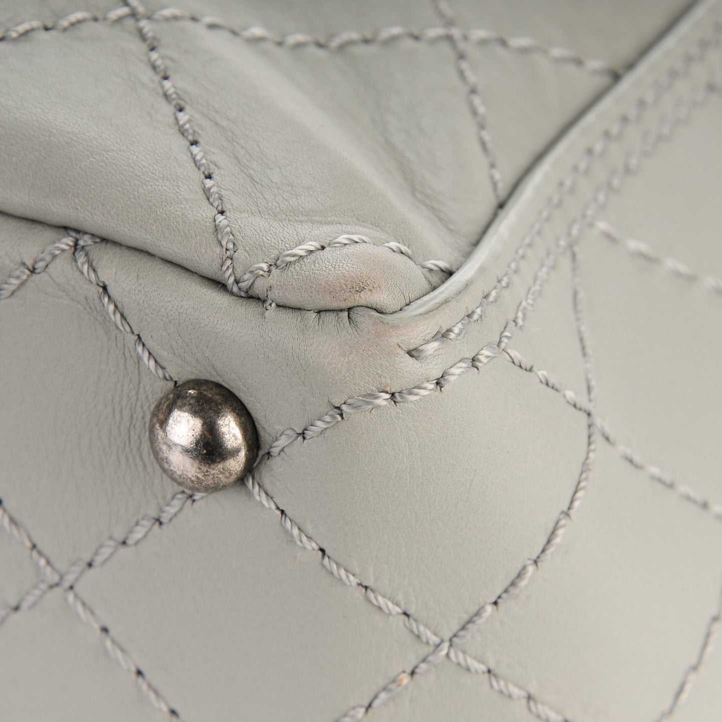 Calfskin CC Pocket Hobo Grey