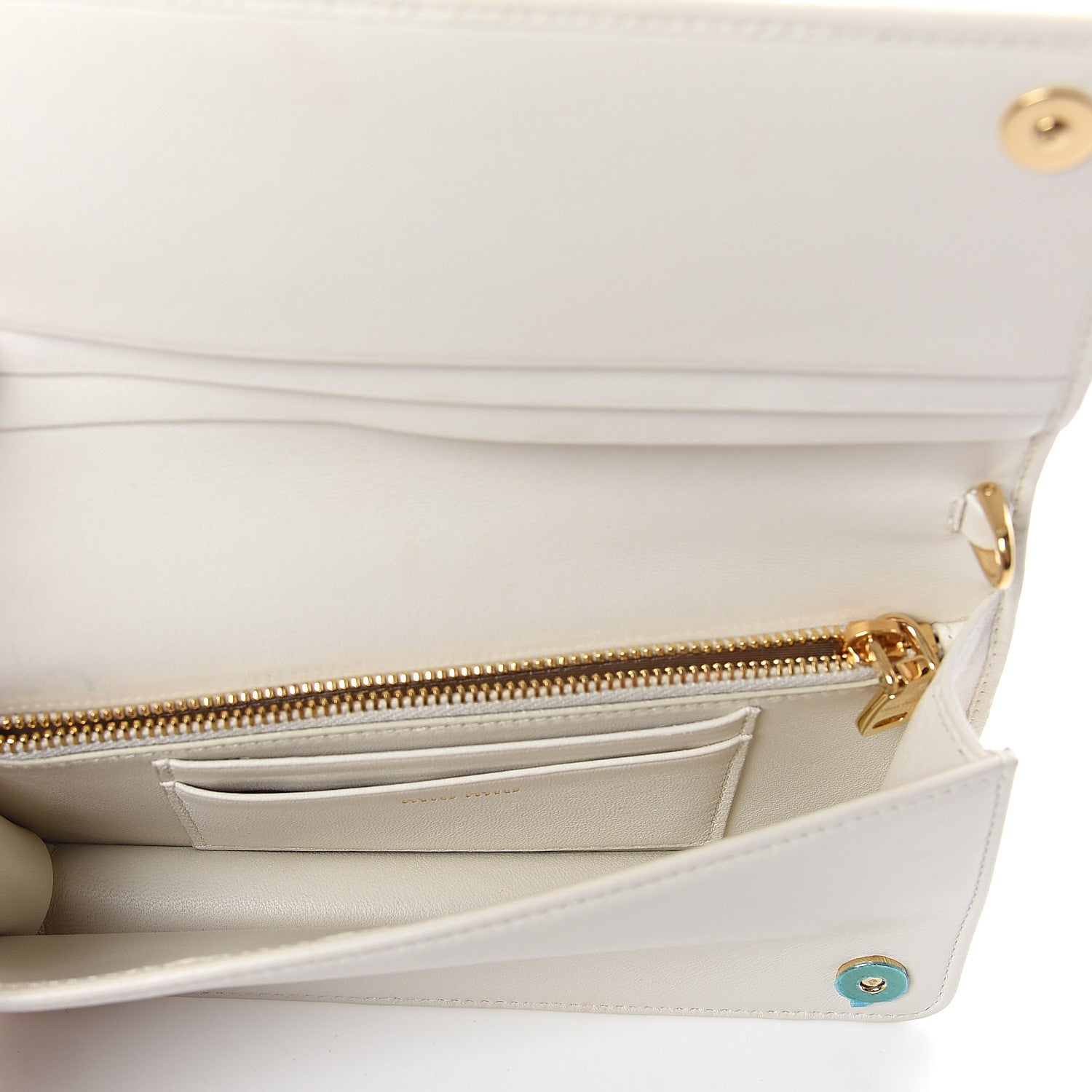 Miu Miu Nappa Matelasse Chain Crossbody Bag White 4 of 7