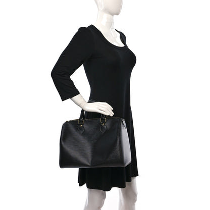 Louis Vuitton Epi Speedy 30 Black 2 of 8