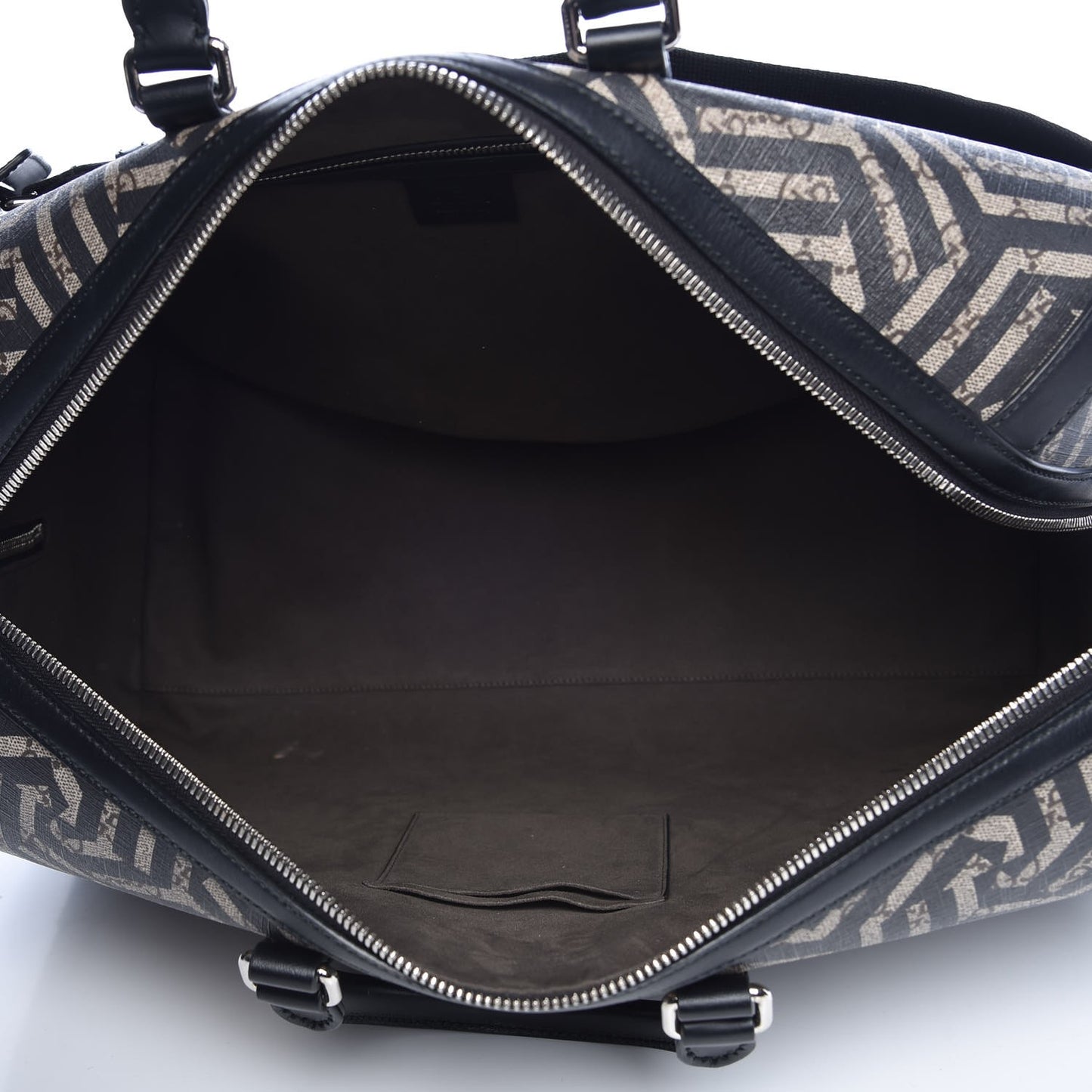 GG Supreme Monogram Caleido Medium Duffle Black