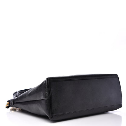Chanel Caviar Large CC Shoulder Bag Black 3 of 8