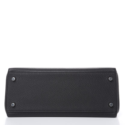 Hermes Togo Kelly Retourne 28 Black 6 of 32
