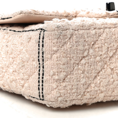 Chanel Tweed Quilted Mini Rectangular Flap Light Pink Black 9 of 12
