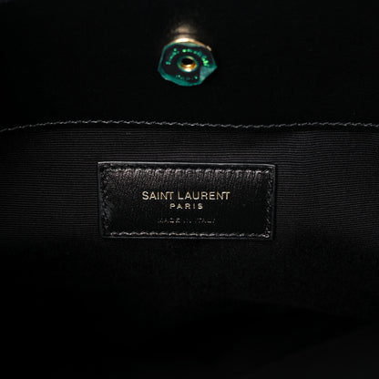 Saint Laurent Suede Leopard Print Toy Shopping Tote Naturale 6 of 12