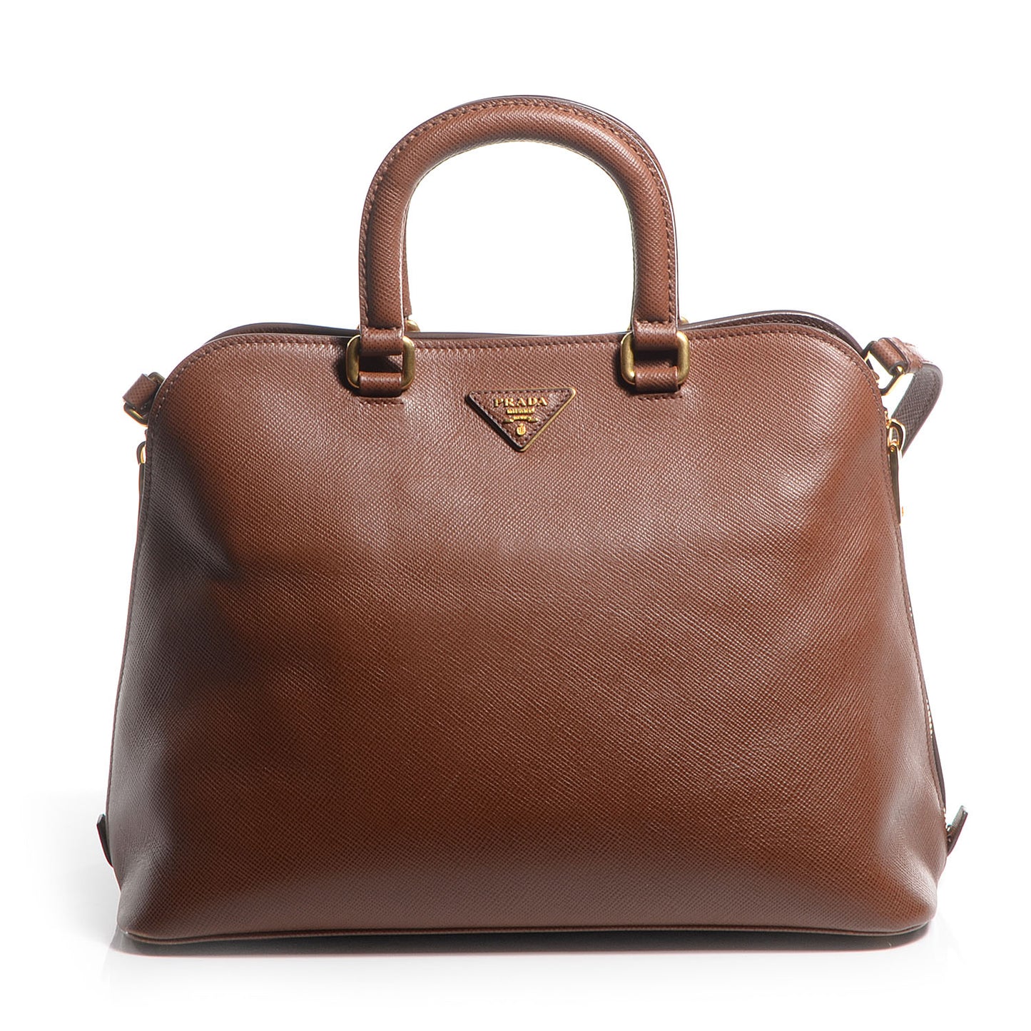 Saffiano Cuir Brevetto Satchel Palissandro