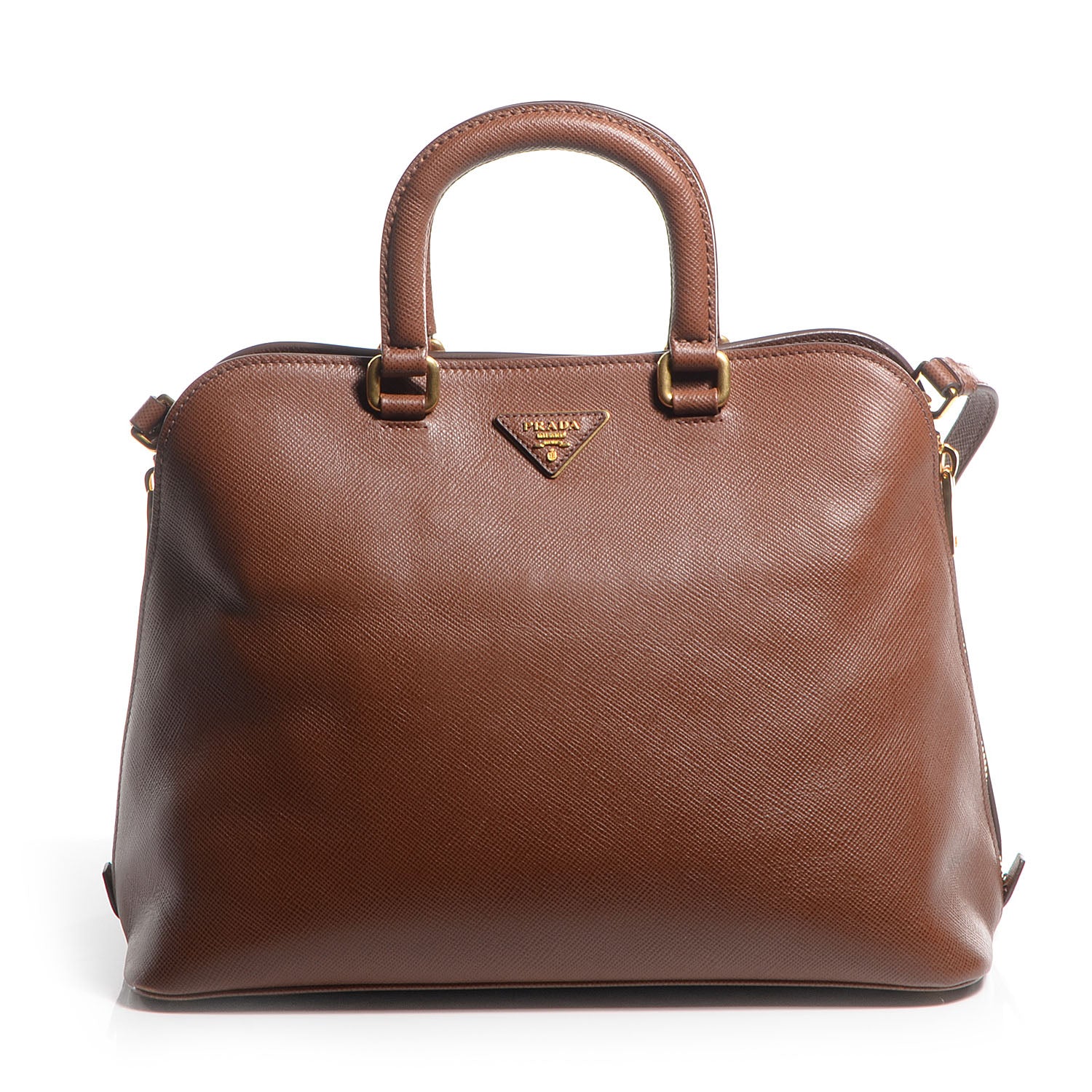 Prada Saffiano Cuir Brevetto Satchel Palissandro 1 of 11