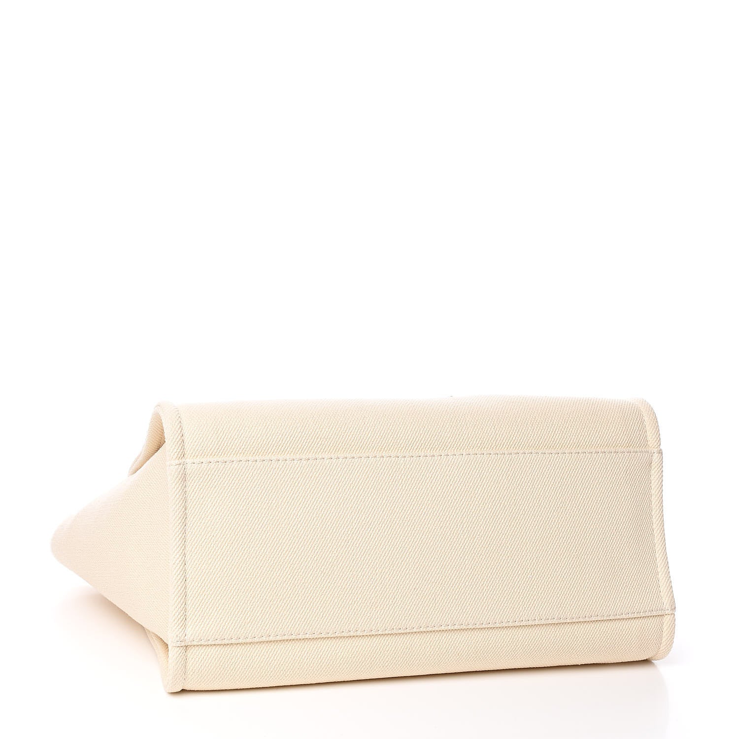 Chanel Canvas Pearl Large Deauville Tote Ecru Beige 4 of 10