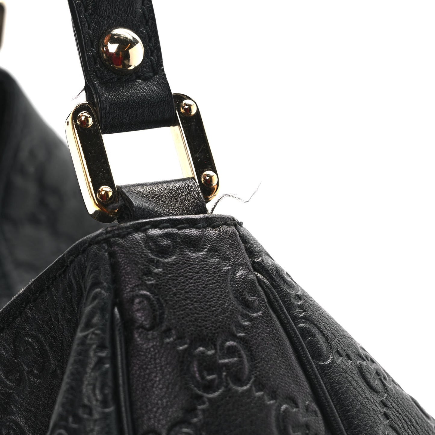 Guccissima Large New Ladies Web Hobo Black