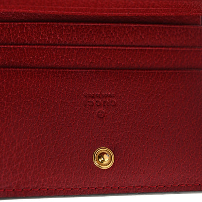 Gucci GG Supreme Monogram Flora Web Ophidia Card Case Red 7 of 8