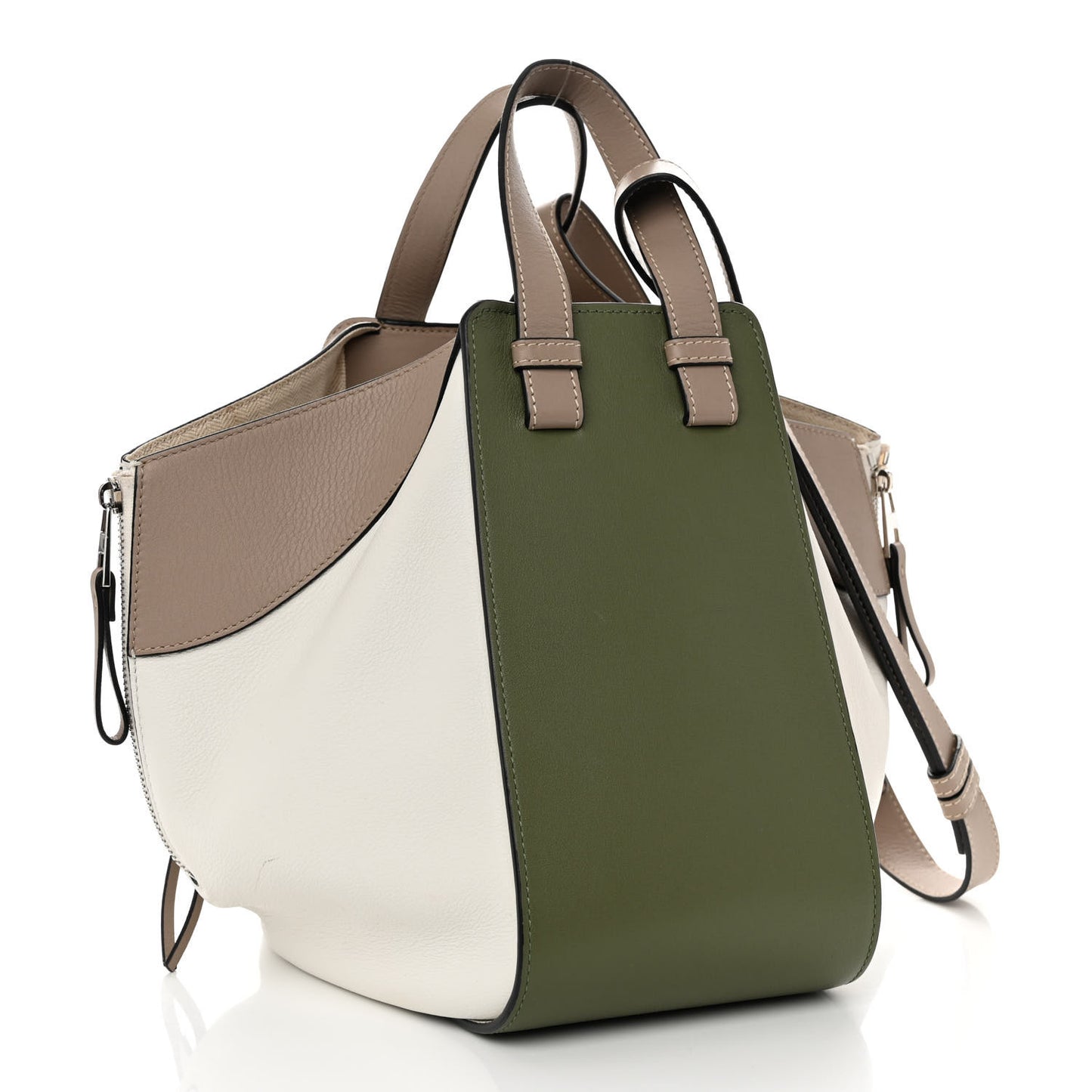 Calfskin Small Hammock Shoulder Bag Avocado Green Sand