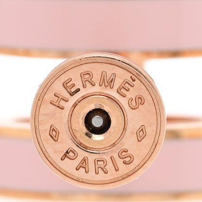 Hermes Rose Gold Lacquered Mini Pop H Earrings Rose Sakura 4 of 4