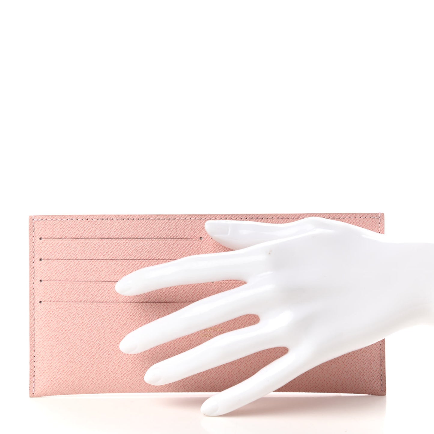 Calfskin Felicie Card Holder Insert Rose Ballerine
