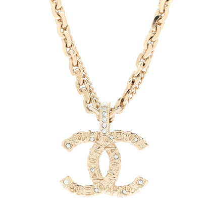 Chanel Crystal CC Multi Strand Chain Necklace Gold 4 of 6