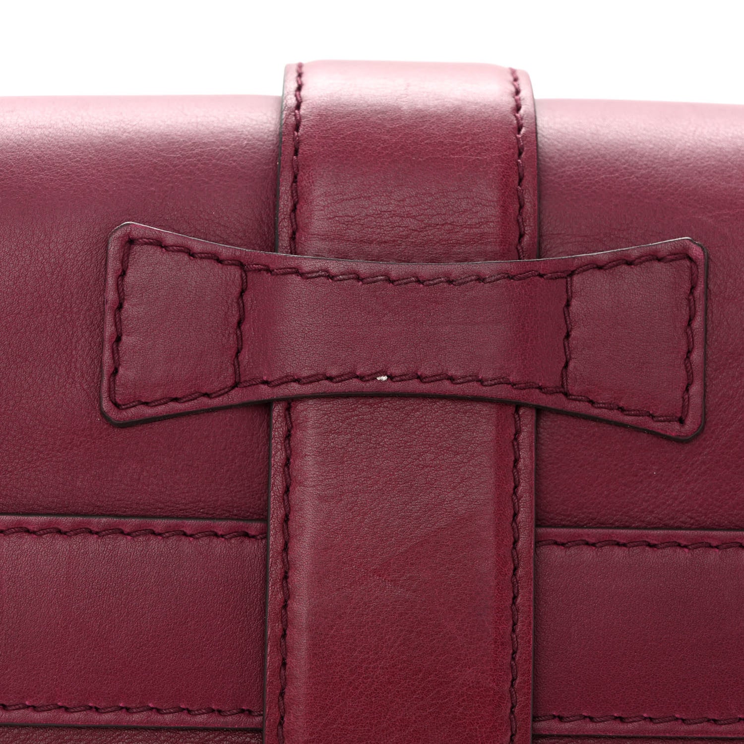 Gucci Calfskin Medium Stirrup Top Handle Bag Cherry Gloss 11 of 11