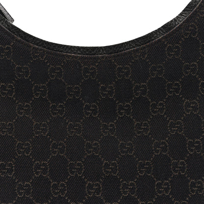 Gucci Denim Monogram Hobo Dark Brown 7 of 9