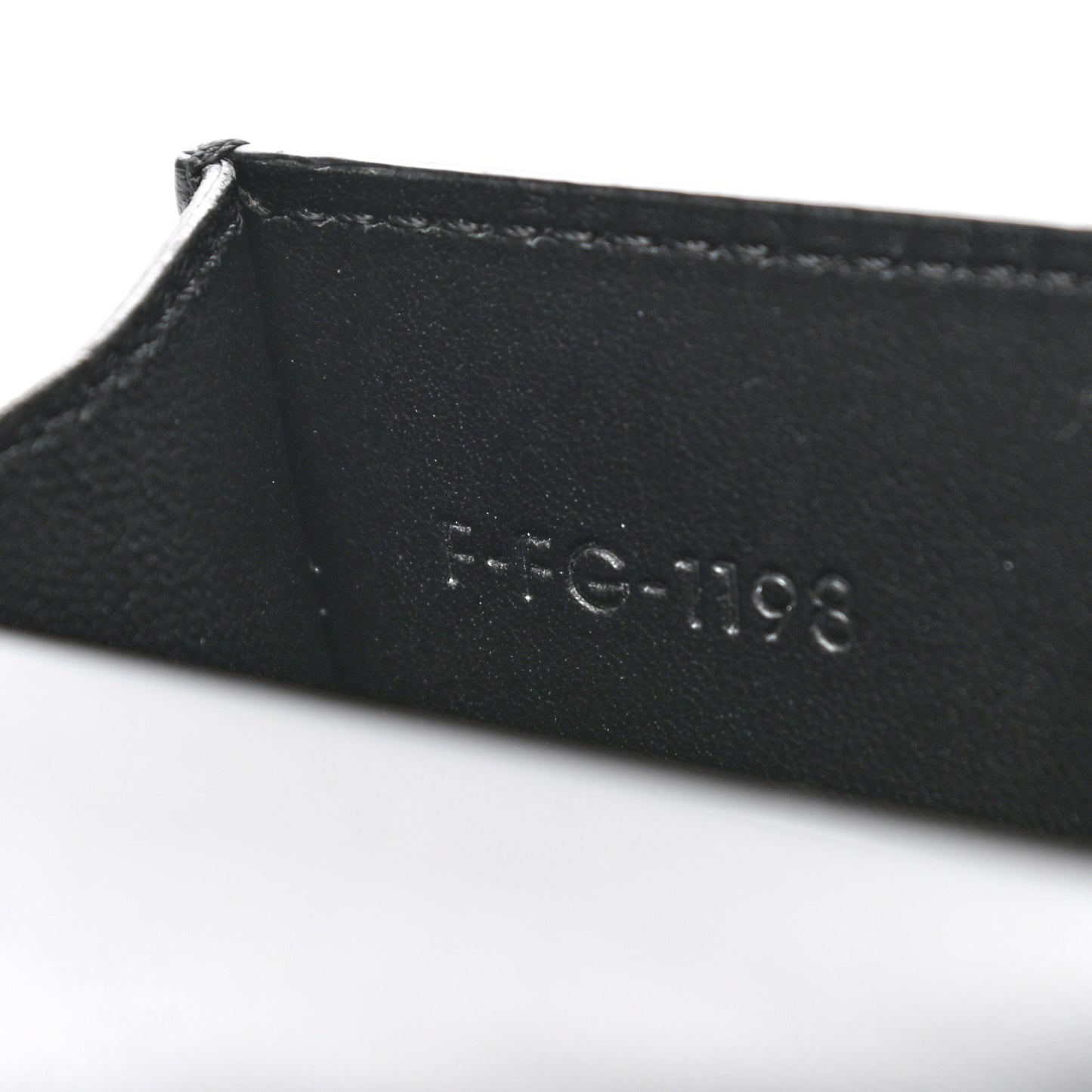 Smooth Calfskin Pocket Card Holder Liquorice Black