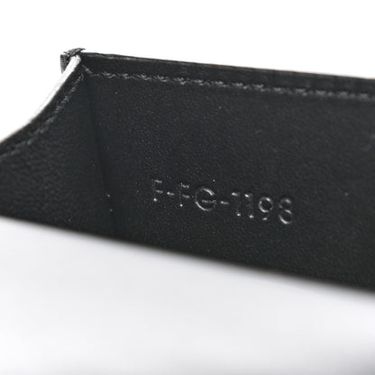 Celine Smooth Calfskin Pocket Card Holder Liquorice Black 8 of 11