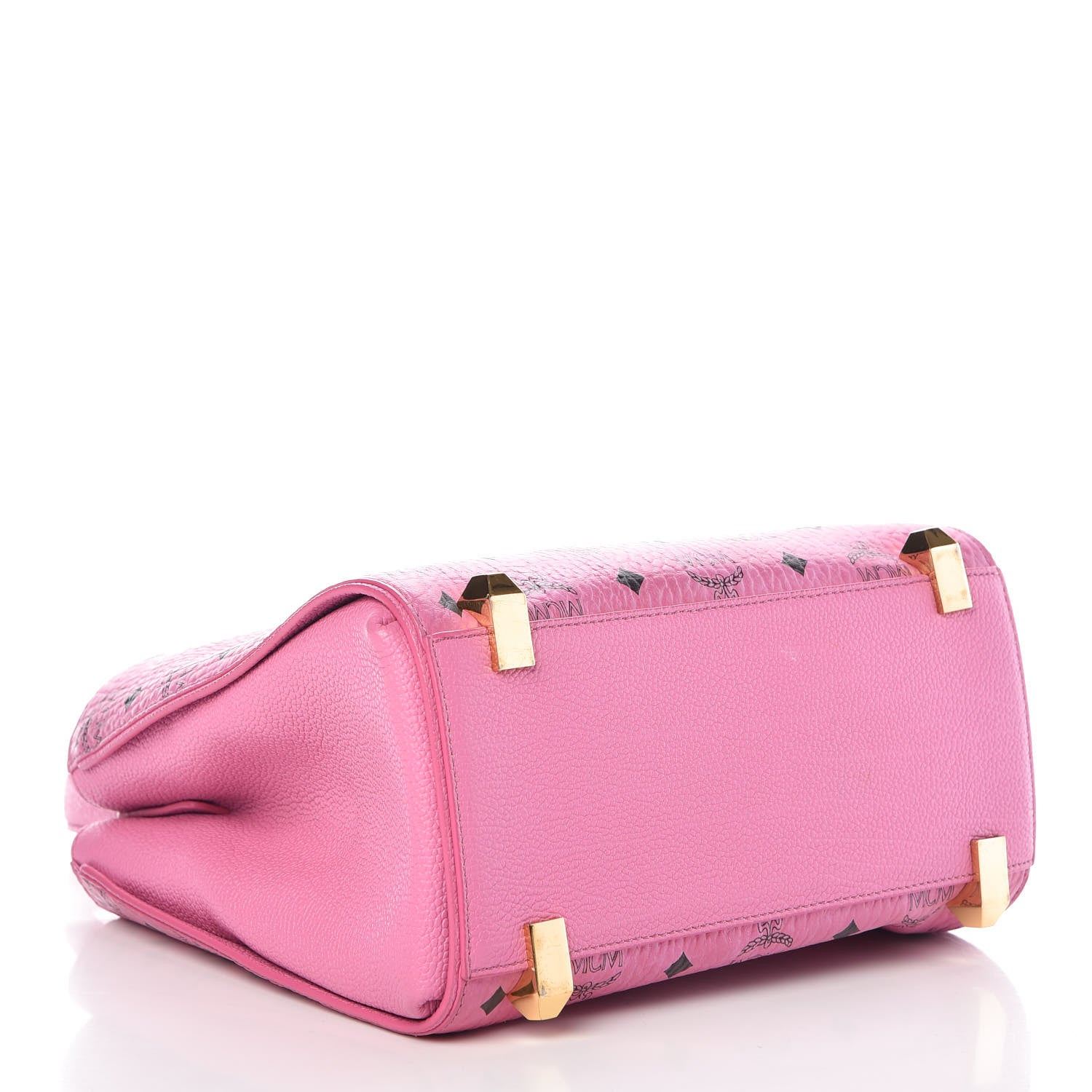 MCM Visetos Corina Shoulder Bag Pink 5 of 9