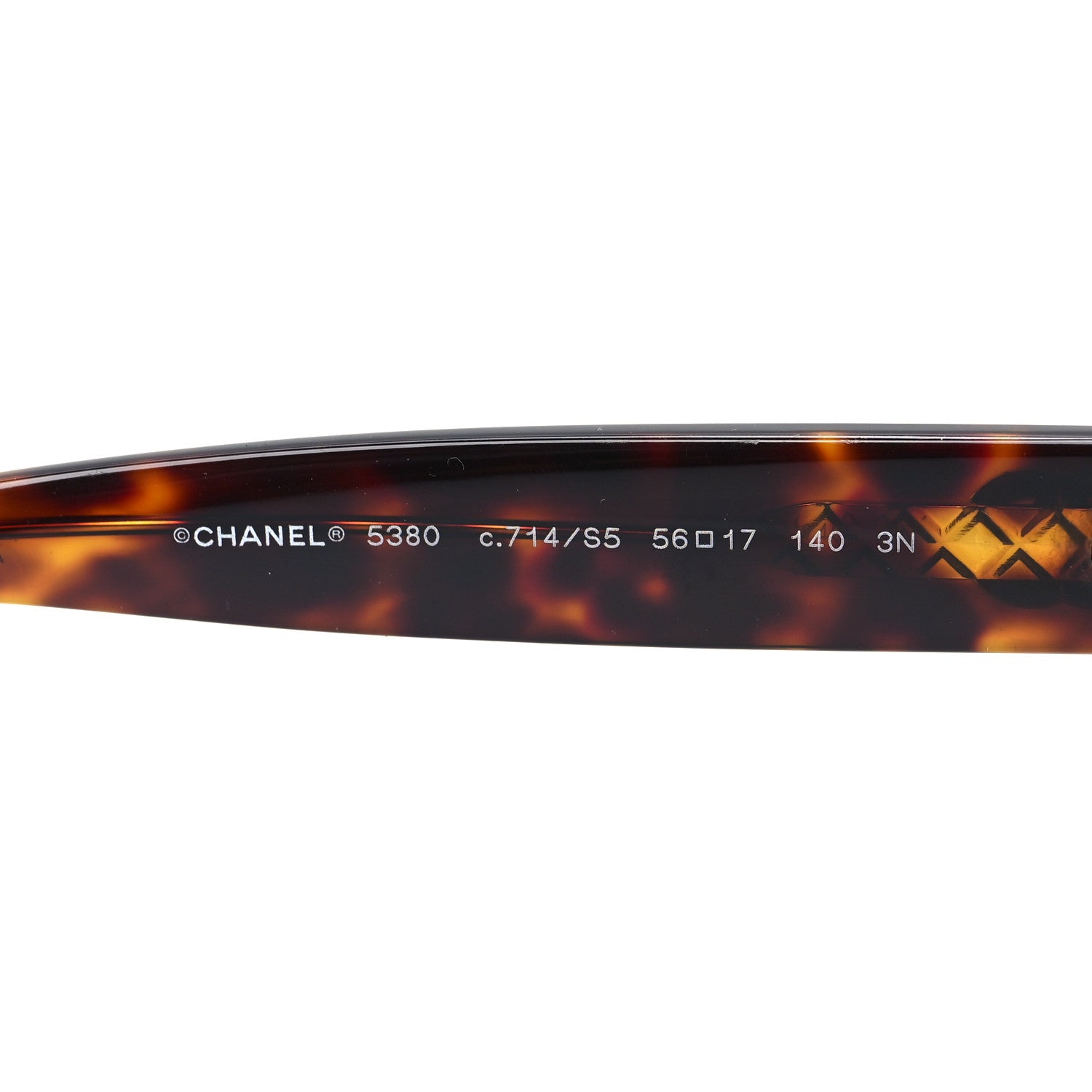 Chanel Acetate Logo Shield Sunglasses 5418-A Tortoise 7 of 7