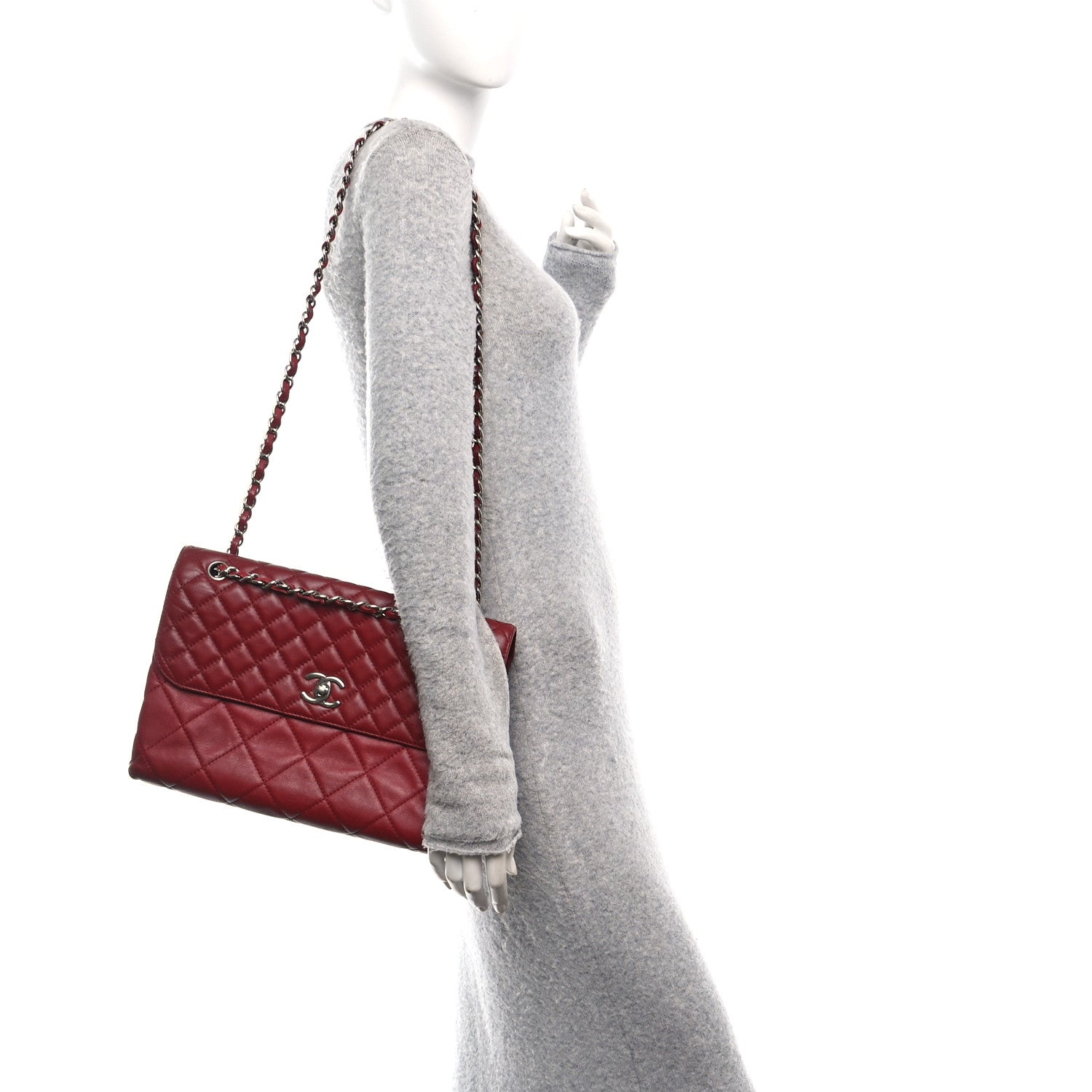Chanel Calfskin Quilted In the Business Flap Bag Red 2 of 10