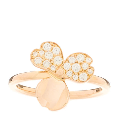 Tiffany 18K Rose Gold Diamond Paper Flowers Ring 49 5 1 of 5