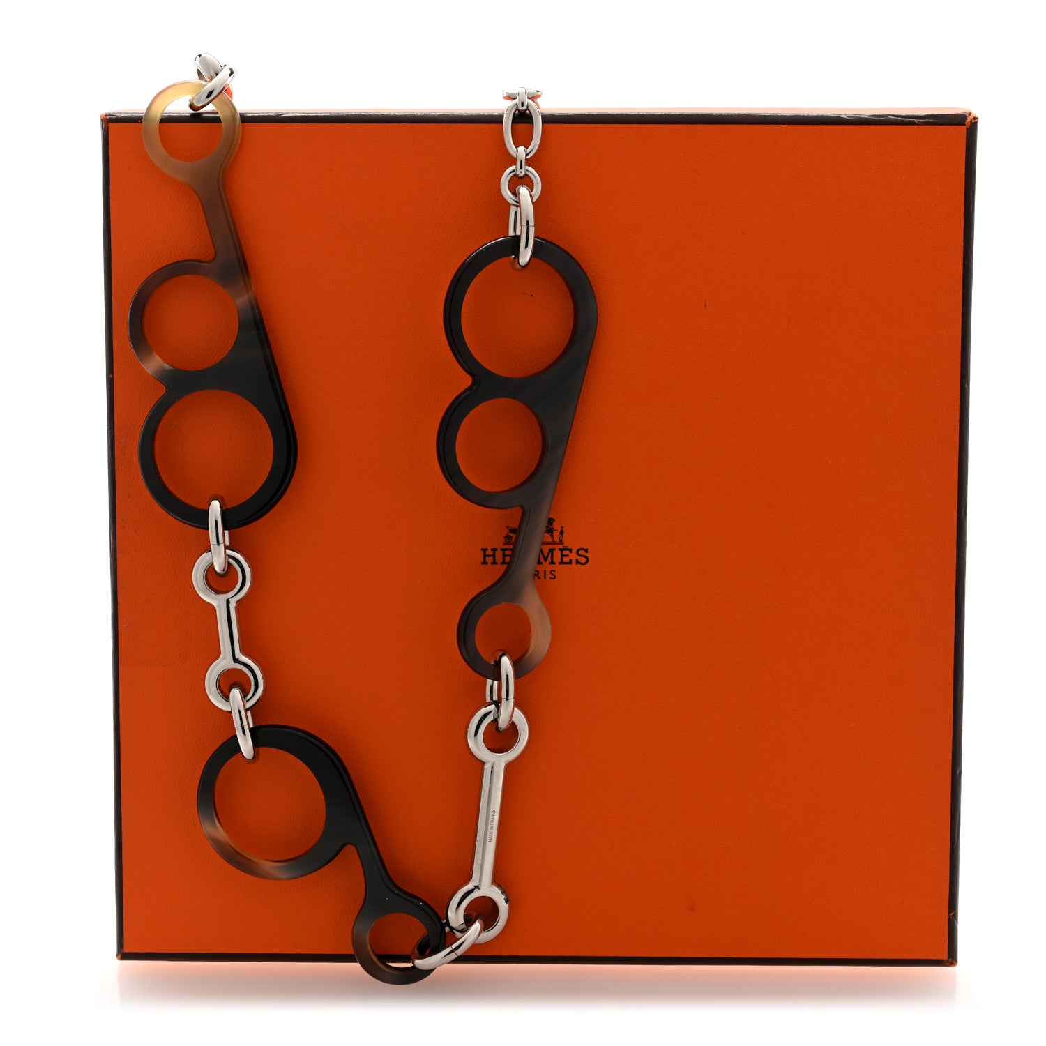 Hermes Metal Buffalo Horn Rhapsody Necklace 5 of 5