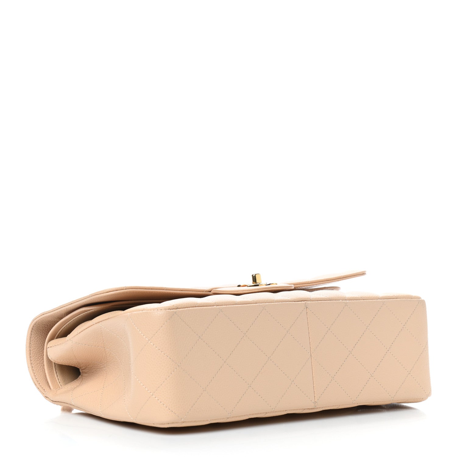 Chanel Caviar Quilted Jumbo Double Flap Beige 4 of 9