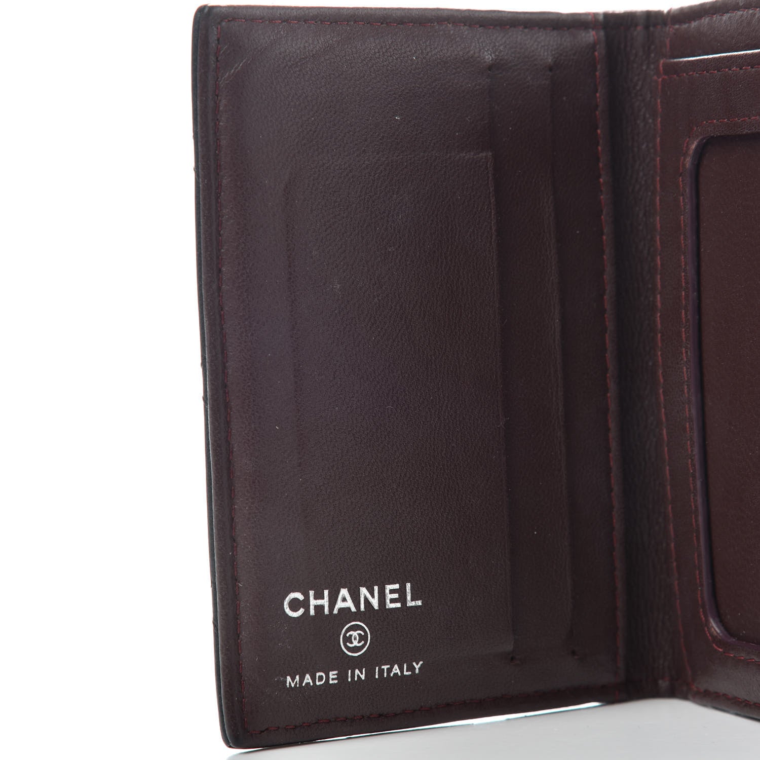 Chanel Lambskin Quilted Card Holder Wallet Black 6 of 7