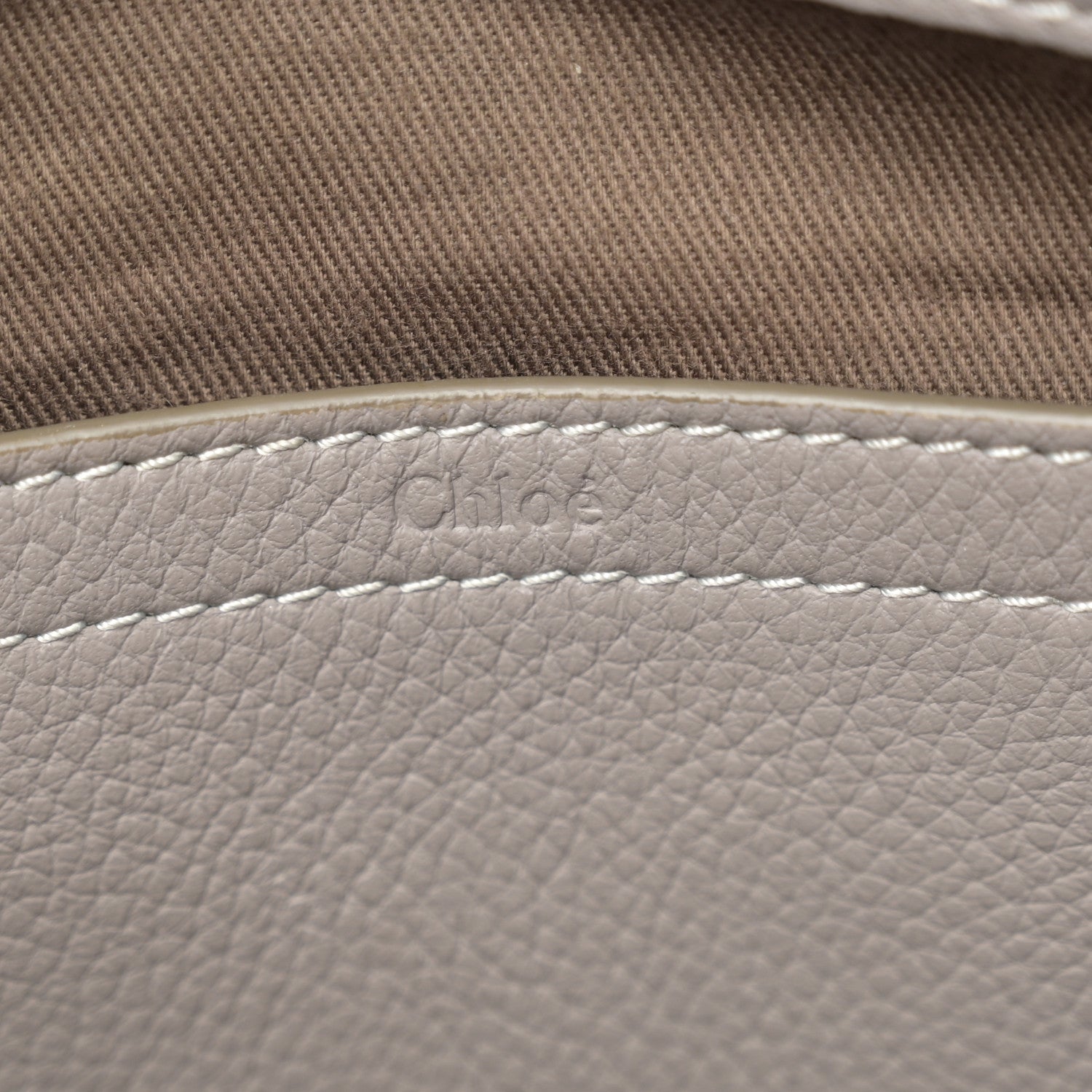 Chloe Calfskin Medium Marcie Round Crossbody Bag Cashmere Grey 6 of 10