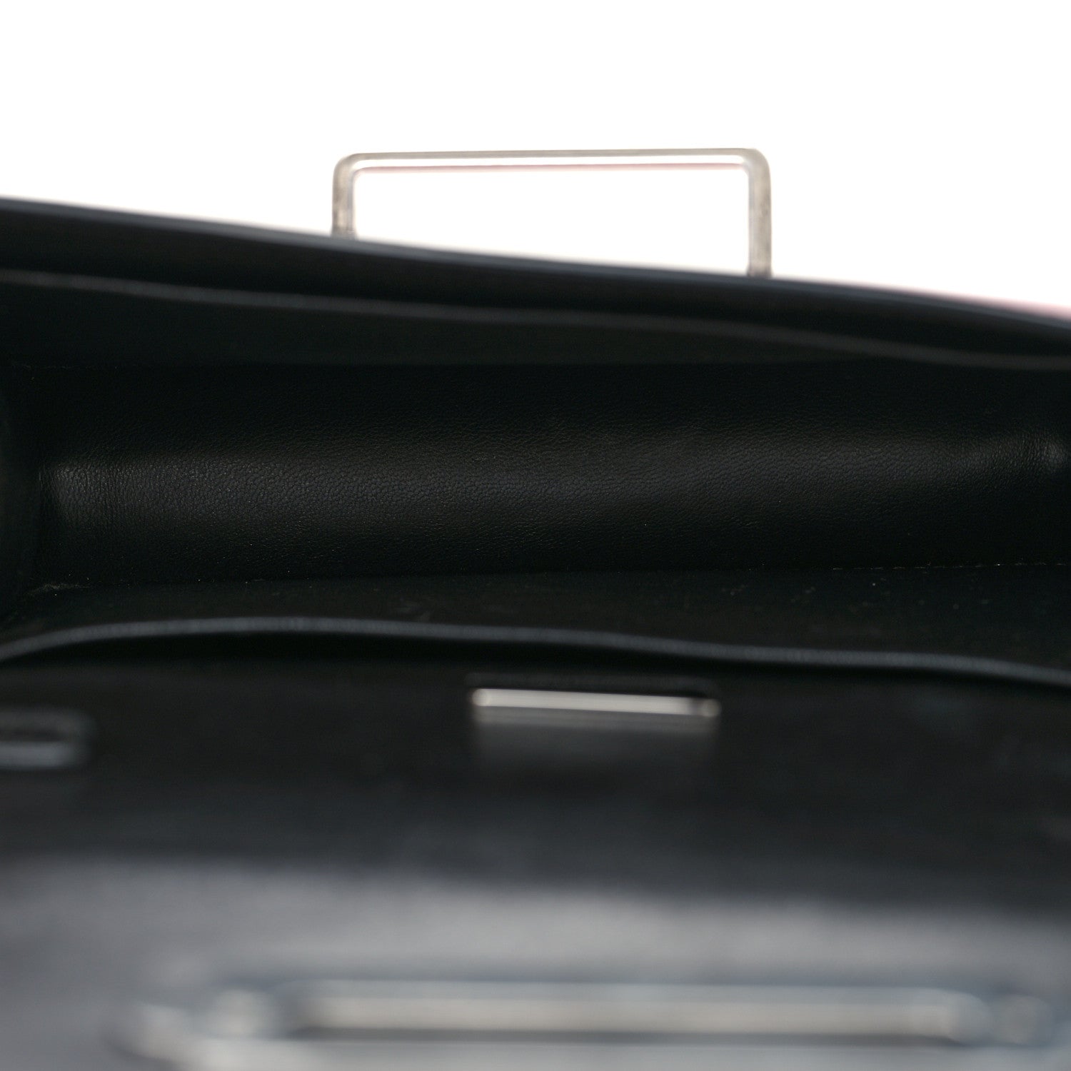 Prada Metallic Vitello Saffiano Cahier Bag Ibisco Black 5 of 11